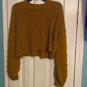 Rust colored crop sweater